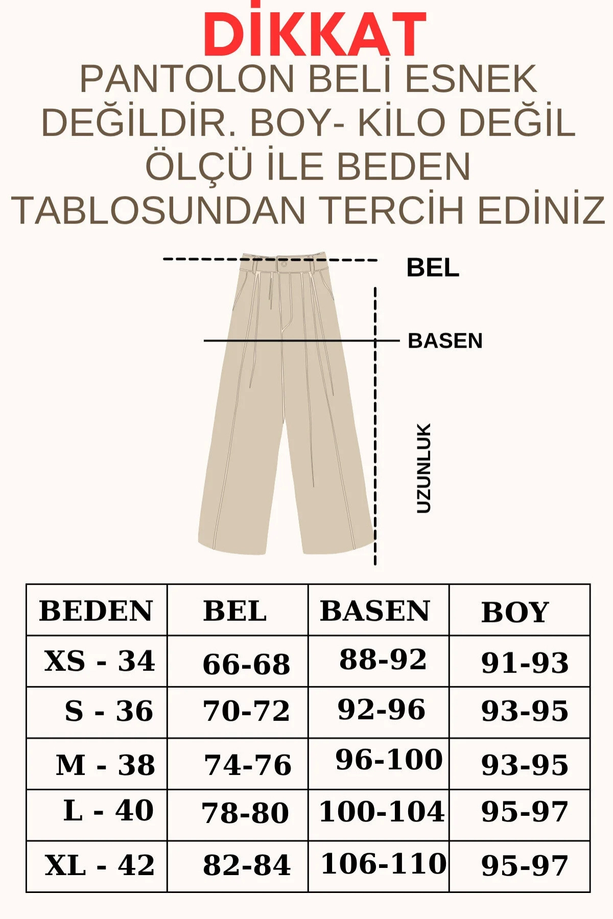 Premium Kalite Tok Kumaş Kemerli Havuç Taş Rengi Pantolon